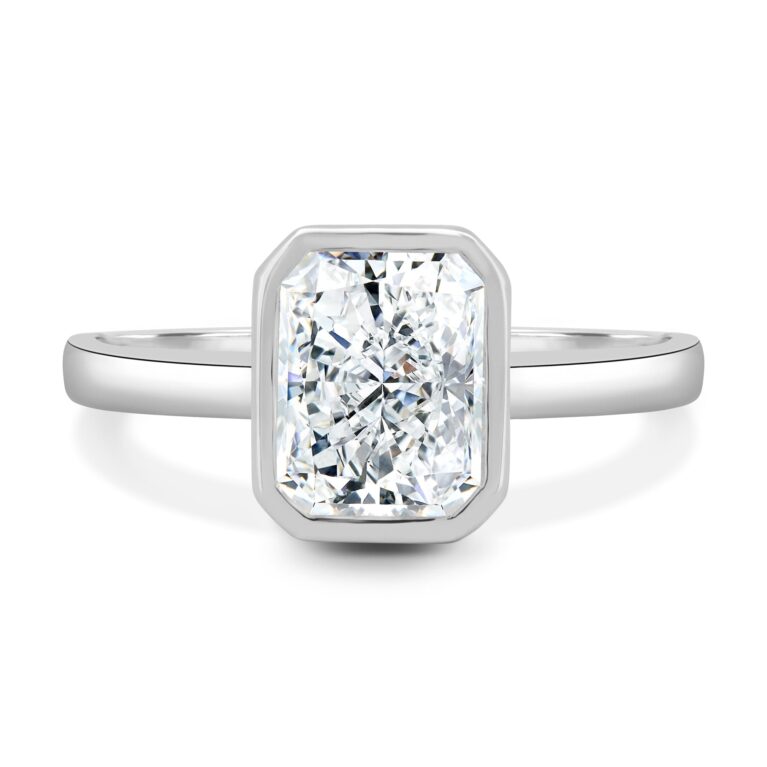Rachel – Bezel Set Radiant Solitaire
