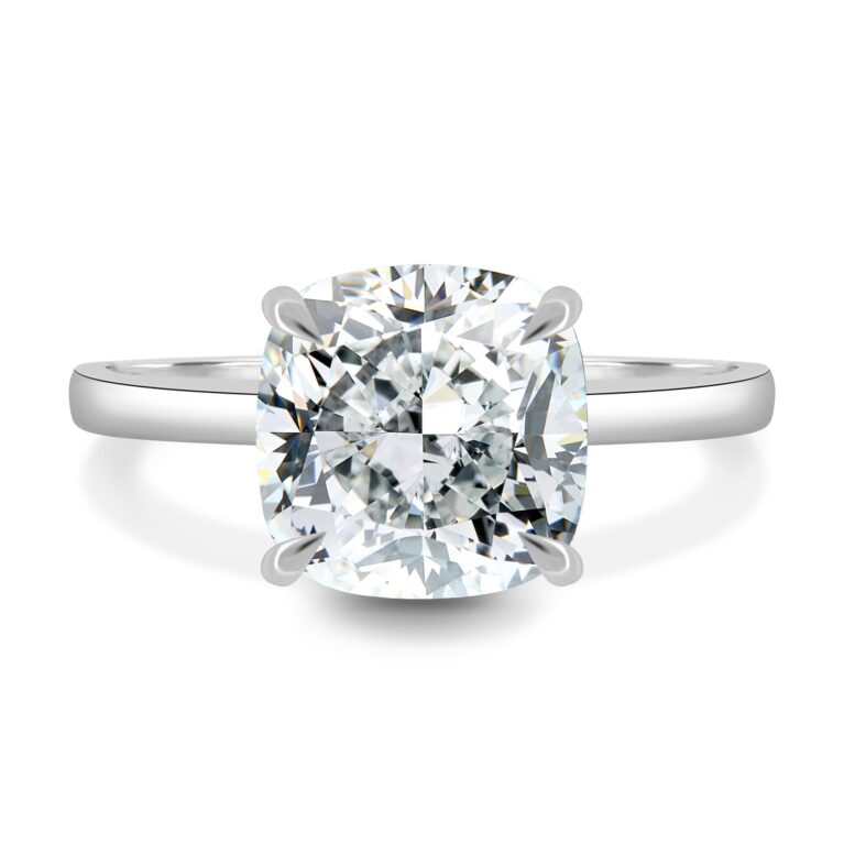 Rosie – 4 Claw Cushion Solitaire